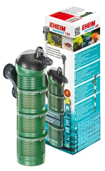 EHEIM aquaball 180 Internal Aquarium Filter - 2403020 - EHEIM aquaball 180, aquarium filter, external aquarium filter, modular aquarium filter, ball joint pumphead filter, freshwater aquarium filter, marine aquarium filter, 180L aquarium filter, Easy-Klick filter system, aquarium filtration system, aquarium filter maintenance, aquarium filter for 180L