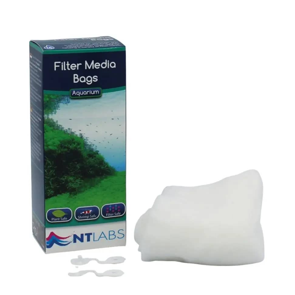 NT Labs Filter Media Bags, aquarium filter media bag, fine mesh media bag for aquarium, reusable nylon filter bag, contain activated carbon phosphate remover, optimize water flow, aquarium filtration accessory, buy NT Labs Filter Media Bags online