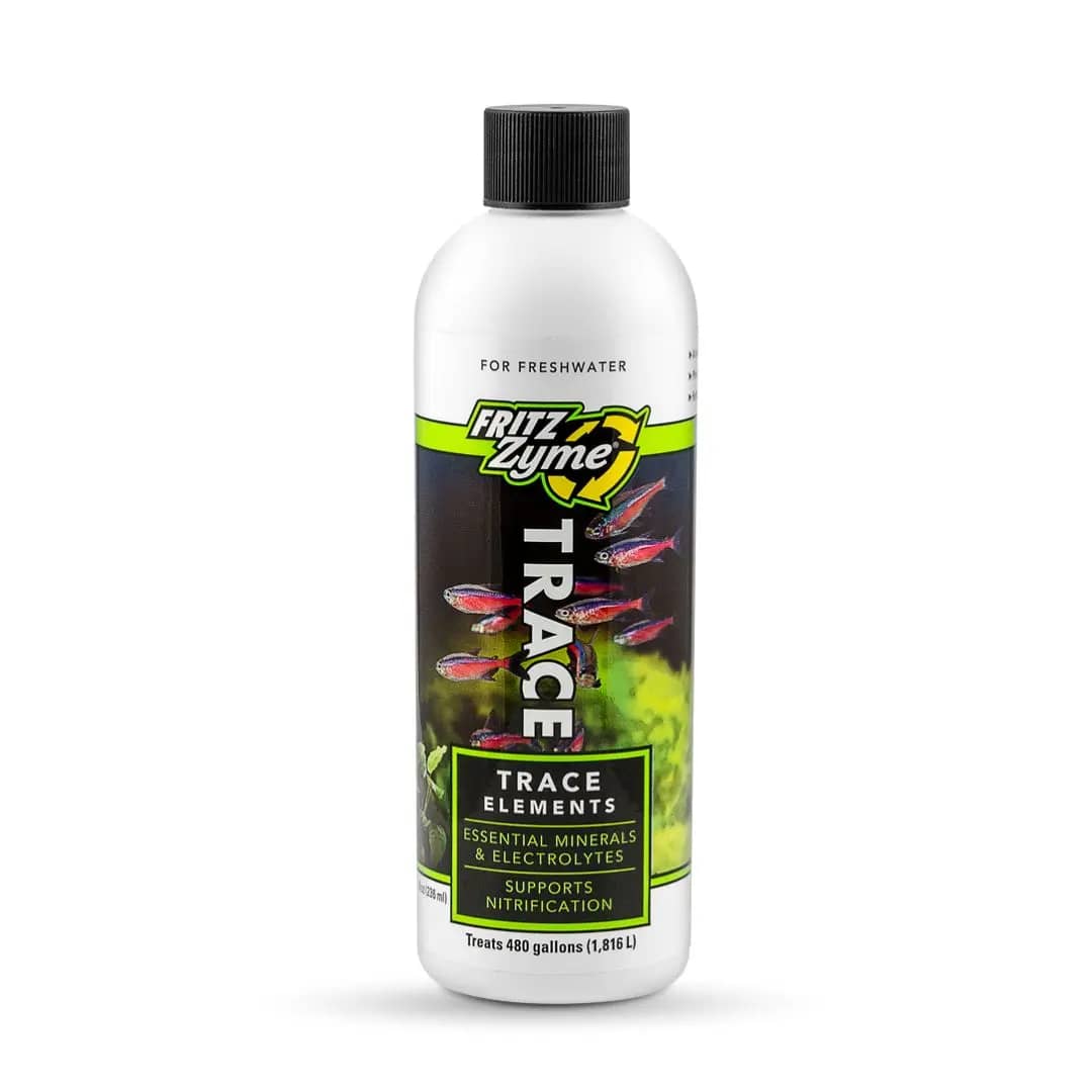 FritzZyme Trace, aquarium trace elements, biofilter booster, nitrifying bacteria support, RO/DI water conditioner, freshwater trace mineral mix, aquarium electrolyte additive, cycle booster trace, essential minerals aquarium, Fritz trace elements