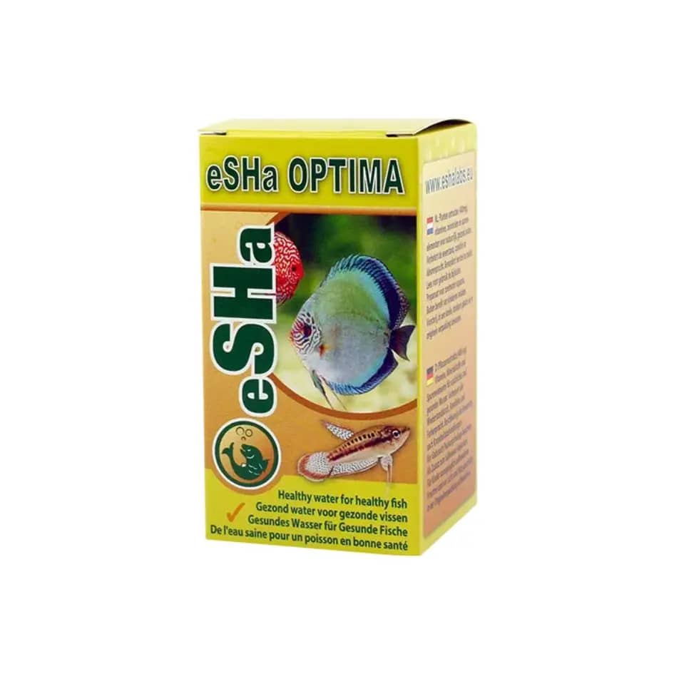Buy eSHA Optima India, aquarium health booster, fish immunity enhancer, aquarium vitamin supplement, eSHA Optima conditioner, fish stress reducer India, planted tank safe conditioner, shrimp safe aquarium additive, fish tonic India, aquarium vitality booster