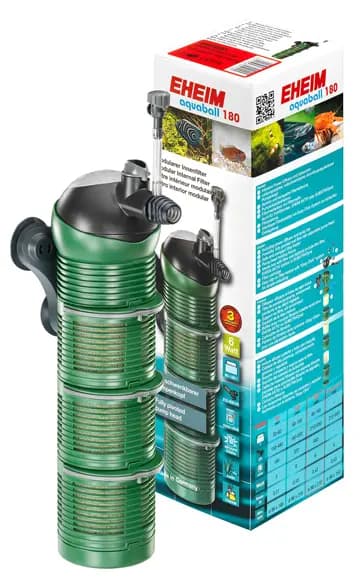 EHEIM aquaball 180 Internal Aquarium Filter - 2403020 - EHEIM aquaball 180, aquarium filter, external aquarium filter, modular aquarium filter, ball joint pumphead filter, freshwater aquarium filter, marine aquarium filter, 180L aquarium filter, Easy-Klick filter system, aquarium filtration system, aquarium filter maintenance, aquarium filter for 180L