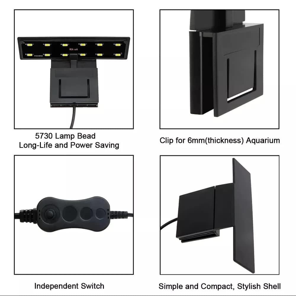 X3 LED Clip On Aquarium Light | 6w