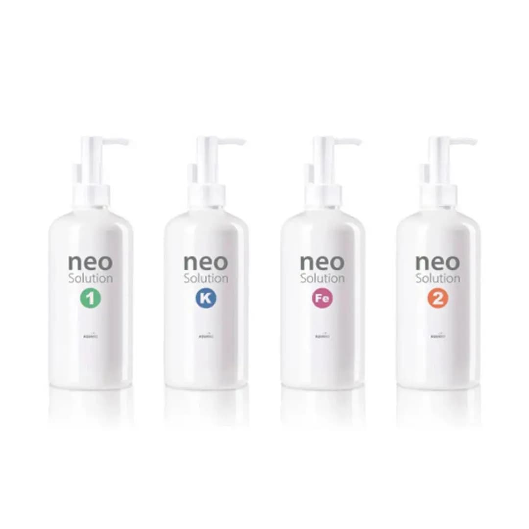 Buy Aquario Neo Solution India, Neo Solution 1 2 Fe K, aquarium liquid fertilizer set, planted tank nutrient dosing, micro and macro fertilizer aquarium, iron supplement aquarium plants, potassium fertilizer aquascaping, CO2 tank fertilizer routine, 300ml 1000ml aquarium fertilizer