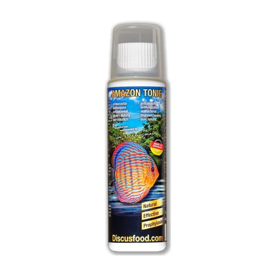 discusfood amazon tonic, amazon tonic 500ml, blackwater conditioner india, discus water conditioner, amazon water treatment for aquariums, humic acid aquarium tonic, natural water softener for discus, tropical fish water conditioner, discus care products india, freshwater aquarium tonic