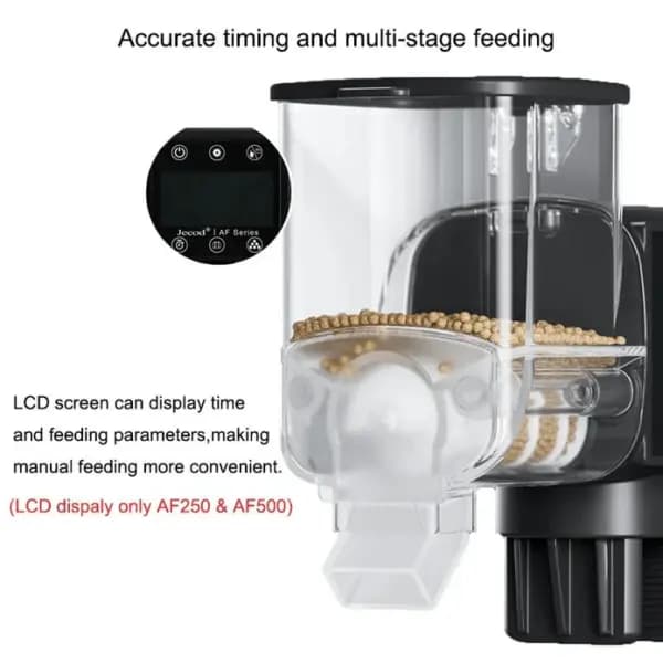 Jebao AF-500 Auto Food Timer - Programmable Aquarium Fish Feeder - Jebao AF-500 auto food timer, automatic fish feeder, aquarium auto feeder, programmable fish feeder, digital aquarium feeder, fish food dispenser, Jebao automatic feeder, auto fish food for tank, pet fish feeder, aquarium accessory India, buy auto feeder online India, Jebao AF-500 India, programmable fish food dispenser