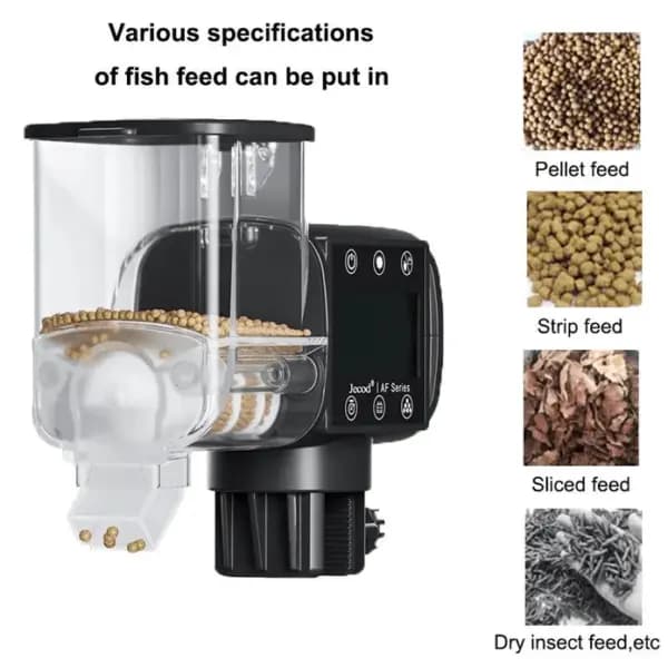 Jebao AF-500 Auto Food Timer - Programmable Aquarium Fish Feeder - Jebao AF-500 auto food timer, automatic fish feeder, aquarium auto feeder, programmable fish feeder, digital aquarium feeder, fish food dispenser, Jebao automatic feeder, auto fish food for tank, pet fish feeder, aquarium accessory India, buy auto feeder online India, Jebao AF-500 India, programmable fish food dispenser