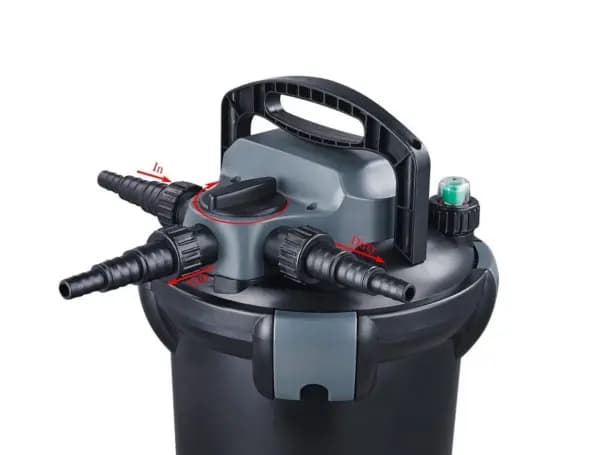 Jebao CBF 6000 Pressurised UV Pond Filter with 9W UV - Jebao CBF 6000, Pressurised UV Pond Filter, 9W UV filter, Pond filtration system, Green water algae removal, Outdoor pond filter, Jebao pond equipment, Multi-stage pond filter, Pond clarity filter, Easy clean pond filter, Garden pond filter India, Pond filter for 6000L, Pond water clarifier, Algae control pond filter, Pond cleaner