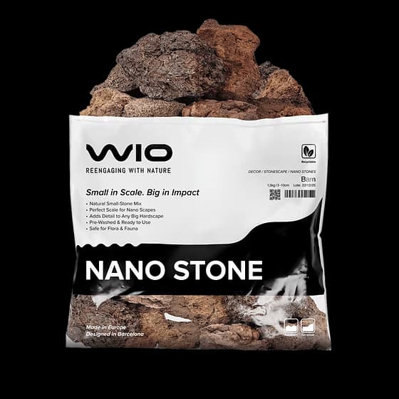 Buy WIO Bam Lava Nano Rocks 2kg, lava rock for nano aquarium India, volcanic aquascaping rock nano tank, WIO lava nano rocks, shrimp aquarium lava stone, aquascaping lava rock India, nano planted tank hardscape stone
