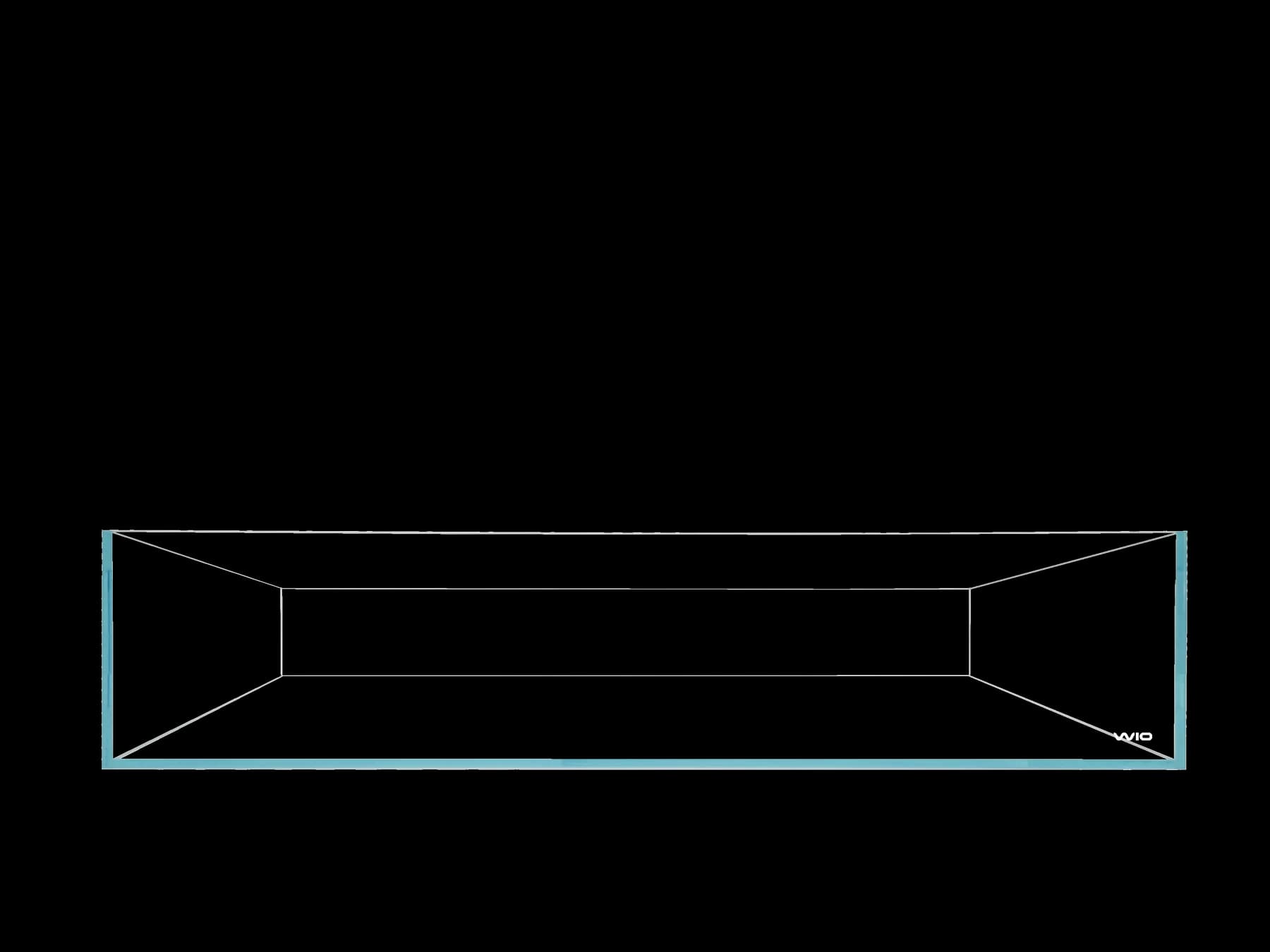 Buy WIO Vista Super Shallow 90SF Tank, shallow aquarium tank India, super shallow aquascape tank, WIO Vista 90SF aquarium, riparium aquarium tank, wetland aquascape tank, shallow planted aquarium, artistic aquascaping tank India