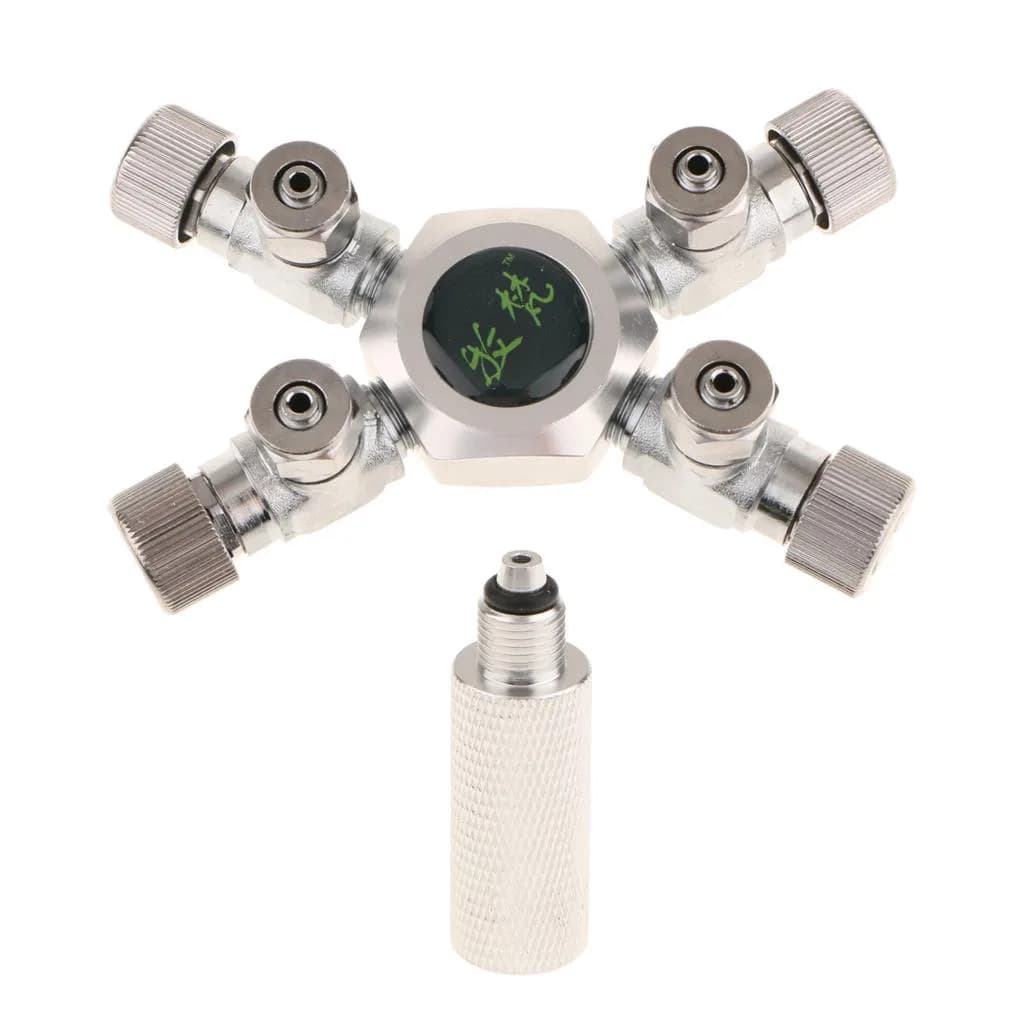 4 Way CO2 Splitter with Needle Valve