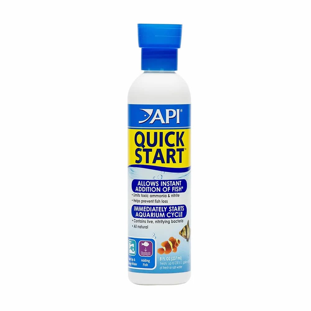 Buy API Quick Start Nitrifying Bacteria 237ml Online India, aquarium bacteria starter India, instant cycle aquarium India, API Quick Start fish tank cycling, nitrifying bacteria aquarium India, new tank setup bacteria, ammonia remover aquarium bacteria, planted tank cycling bacteria