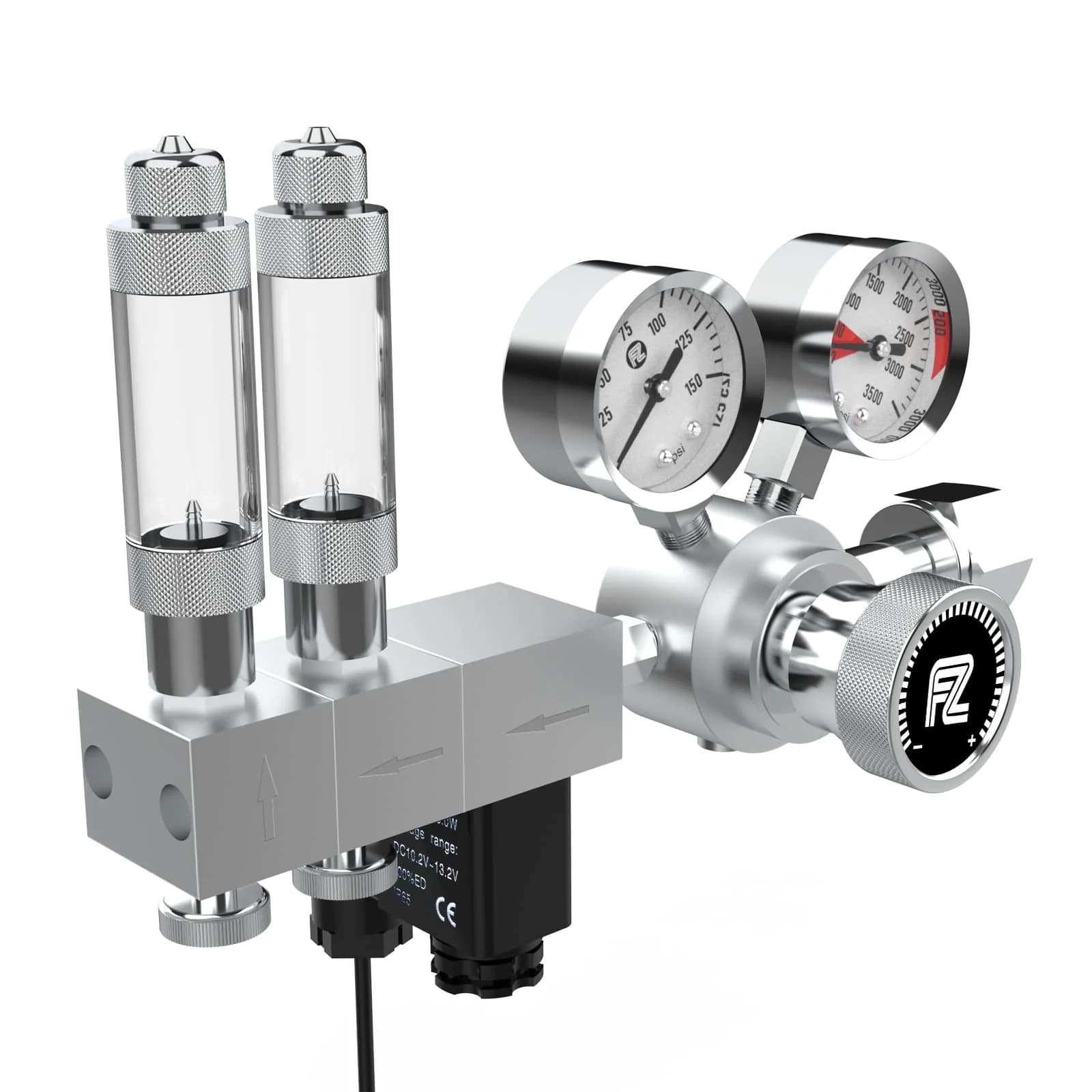 Buy FZONE Dual Stage Pro Series CO2 Regulator, FZ-2020, co2 regulator for planted aquarium