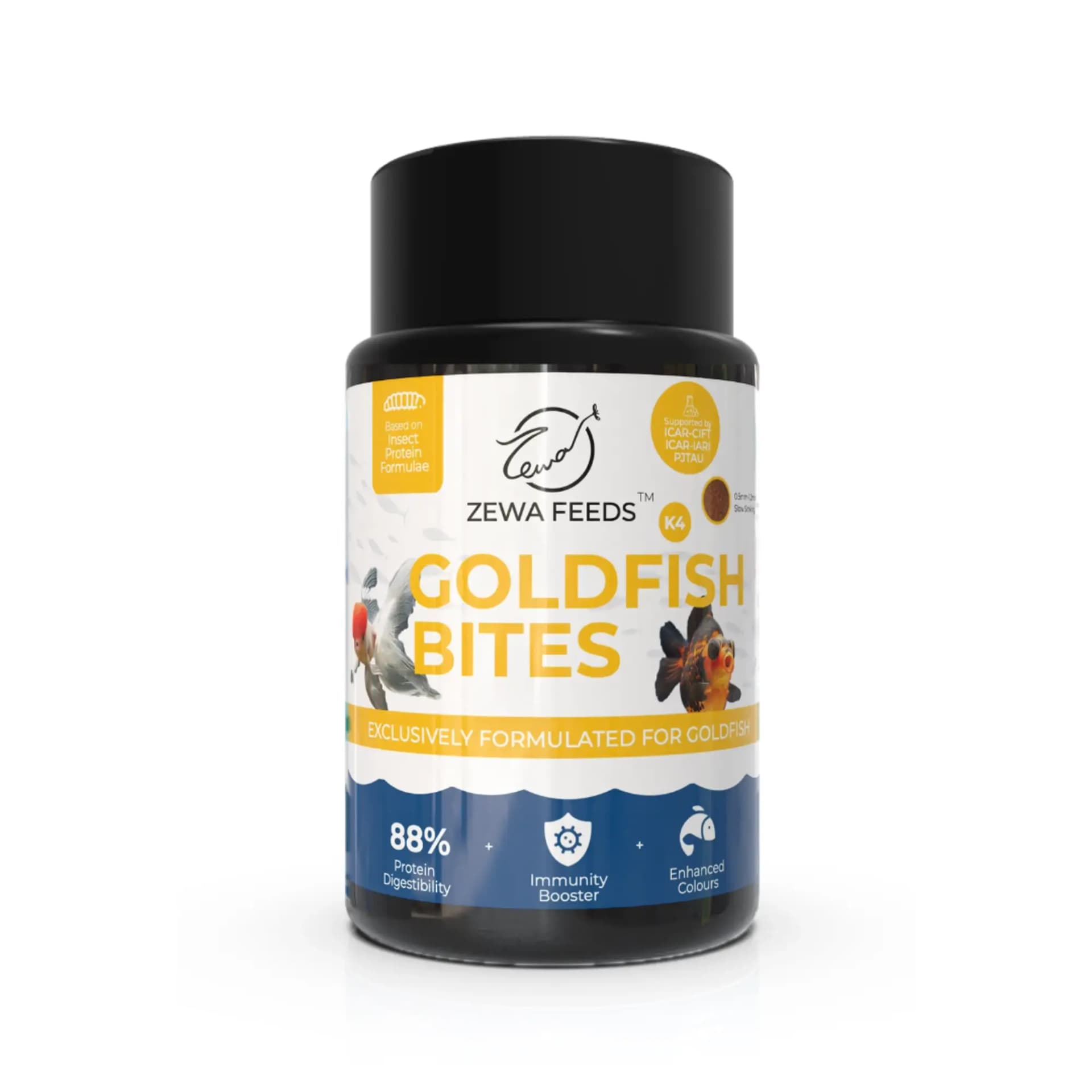 buy zewa goldfish bites fish food, buy goldfish food online India, best goldfish food for growth, slow sinking goldfish pellets, aquarium goldfish food India, nutritious goldfish feed, floating bites for goldfish, high quality goldfish food, color enhancing goldfish pellets, fish food for fancy goldfish
