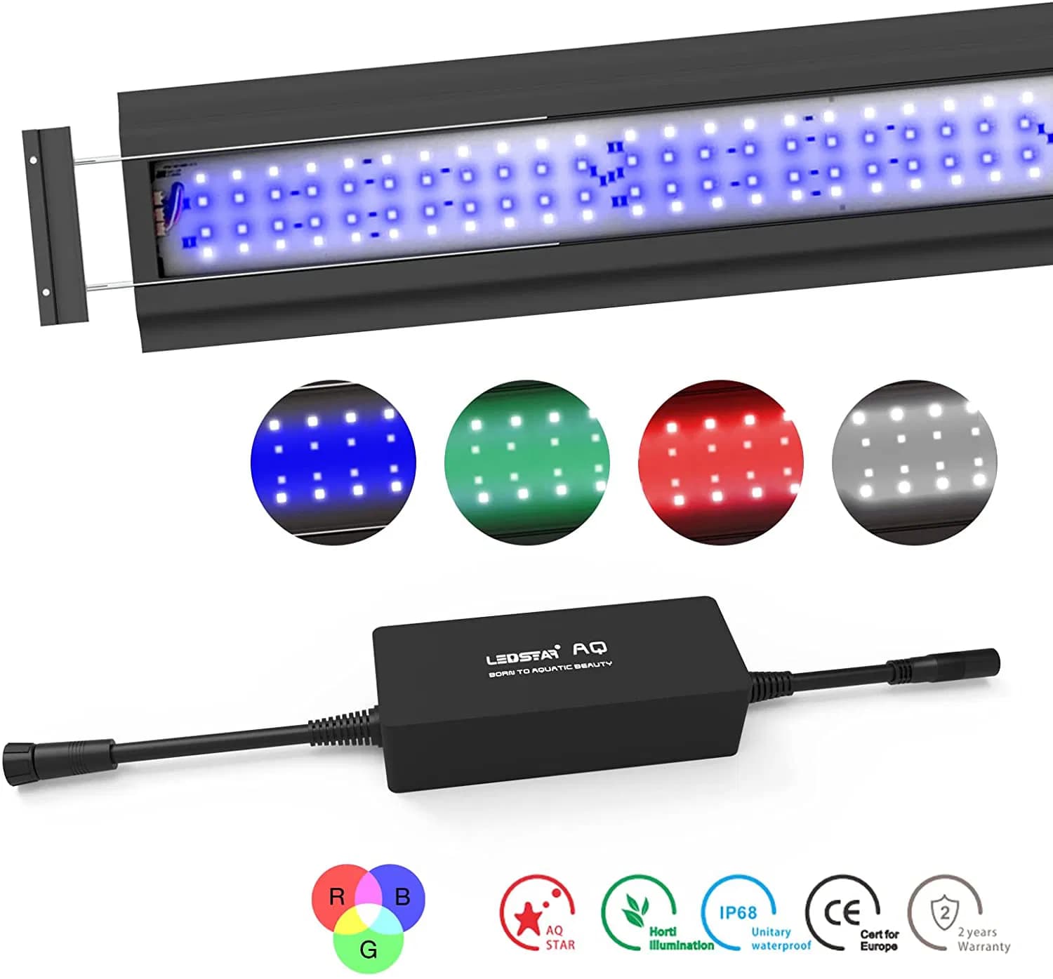 wrgb aquarium light, rgbw aquarium light, aquarium light 60cm, aquarium light 90cm, aquarium light 120cm, best aquarium light for plants, planted tank light, led aquarium light for plants, ledstar aq-j60 ii, ledstar aq-j90 ii, ledstar aq-j120 ii, rgbw light for fish tank, full spectrum aquarium light, wrgb led for aquascape, led light for aquascaping, aquarium lighting india, rgb aquarium light