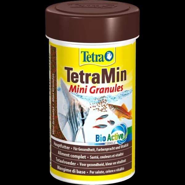 Buy TetraMin Mini Granules, Tetra fish food India, Tetra granules 45g, Tetra granules 112g, tropical fish granules, slow sinking fish food, fish food for tetras and barbs, Tetra BioActive formula food, aquarium granules India, best granules for tropical fish