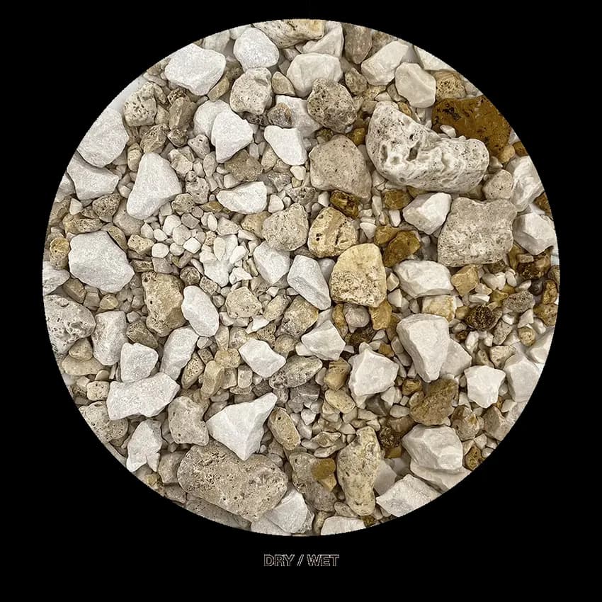 Buy WIO Pale Accent Gravel Mix Online India, pale aquarium accent gravel India, light colour aquarium gravel, biotope aquascaping accent substrate, WIO pale chip 750g, decorative aquarium gravel India, nature aquascape accent stones, freshwater aquarium detailing gravel