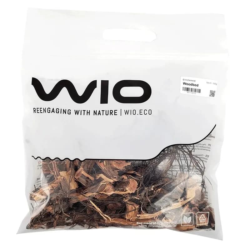 Buy WIO Woodbed Biotope Bed Online India, biotope aquarium wood substrate India, blackwater aquarium substrate, natural wood bed aquarium, WIO biotope bed 150g, forest stream aquarium substrate, nature aquascape materials, inert biotope substrate India