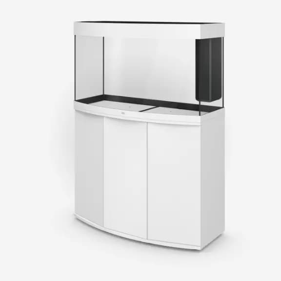 Buy Juwel Vision 180 LED, Vision 180 aquarium with cabinet included, curved glass aquarium, MultiLux LED lighting, BioFlow M filter, Eccoflow 600 pump, 200W aquarium heater, complete aquarium set with cabinet, panoramic aquarium, energy-efficient aquarium, German engineered aquarium, stylish aquarium combination, LED plant-friendly aquarium, aquarium stand included