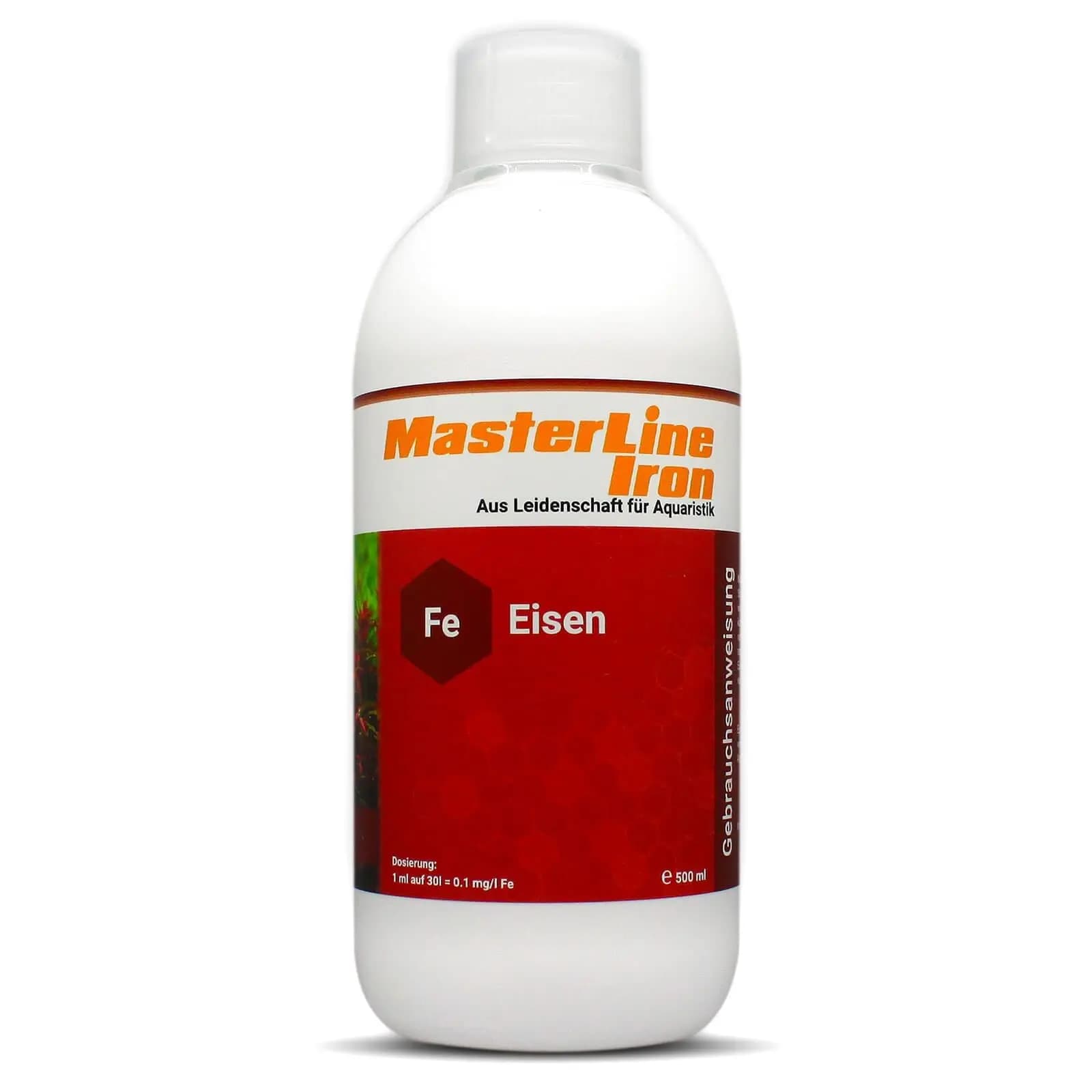 Buy MasterLine Iron, MasterLine Iron India, aquarium iron fertiliser, iron supplement for planted tanks, iron deficiency aquarium plants, MasterLine liquid fertiliser, red plant enhancer aquarium, CO2 planted tank fertiliser, iron dosing for aquascape, MasterLine nutrients India