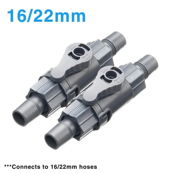 SHIRUBA CA-312S On/Off Valve - SHIRUBA CA-312S, aquarium on off valve, Shiruba replacement valve, aquarium flow control valve, 12/16mm aquarium valve, 16/22mm aquarium valve, Shiruba XB-308 accessories, Shiruba XB312 parts, ABS aquarium valve India, external filter flow adjuster