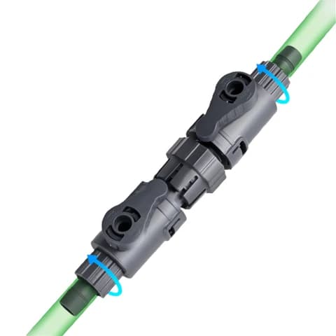 Shiruba CA-312D12, Shiruba quick release double tap, Shiruba double tap 12/16mm, Shiruba double tap 16/22mm, aquarium hose quick connector, canister filter quick release valve, aquarium hose shut off valve, external filter hose connector, canister filter accessories India, aquarium filter double tap valve