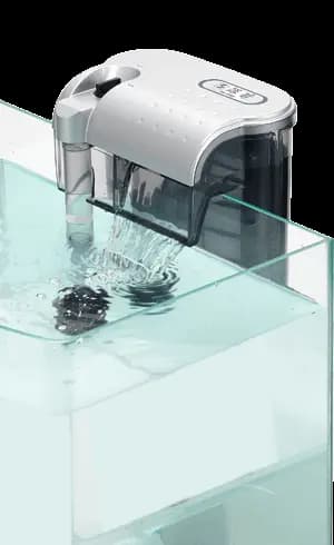Shiruba XB2060 hang on filter, Shiruba XB-2060 HOB filter, small aquarium filter India, nano tank hang on filter, efficient hang on back filter, auto restart filter India, Taiwan made aquarium filter, adjustable flow filtration filter, 400 lph hang on filter