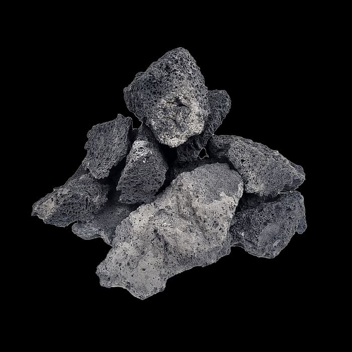 WIO Darwin Black Lava Nano Rock 2kg, black lava rock aquarium India, nano aquascaping lava stone, WIO lava rock nano tank, shrimp aquarium lava rock, aquascaping lava stone India, volcanic aquarium rock nano