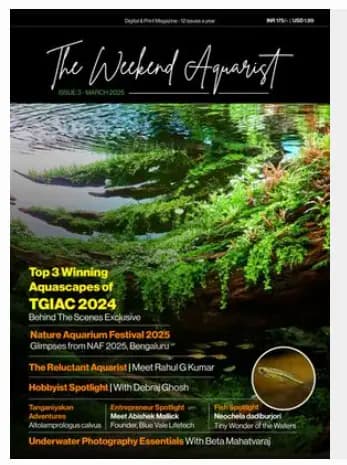 The Weekend Aquarist - March 2025 Edition Magazine