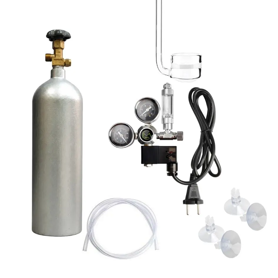 2L CO2 kit for aquarium India, complete planted tank CO2 kit, Mufan CO2 regulator India, nano aquarium CO2 setup, aquarium CO2 kit for small tanks, CO2 cylinder for planted aquarium India, best beginner CO2 kit, pressurized CO2 system for nano tanks, aquarium CO2 setup online India