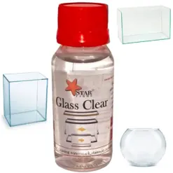 GLASS CLEAR ACID - Formula for Cleaning Water Mark , Stains in Aquarium And Bowls - 60ml