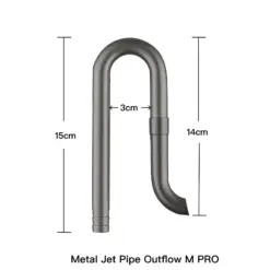 Chihiros Metal Inflow Outflow Pro Metal Jet Pipe Pro