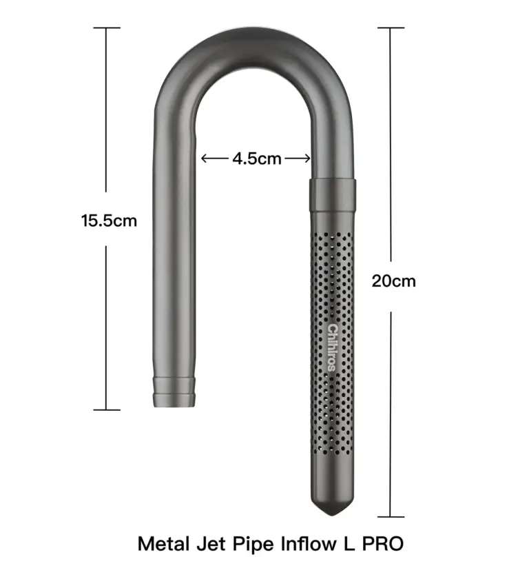 Chihiros Metal Inflow Outflow Pro Metal Jet Pipe Pro