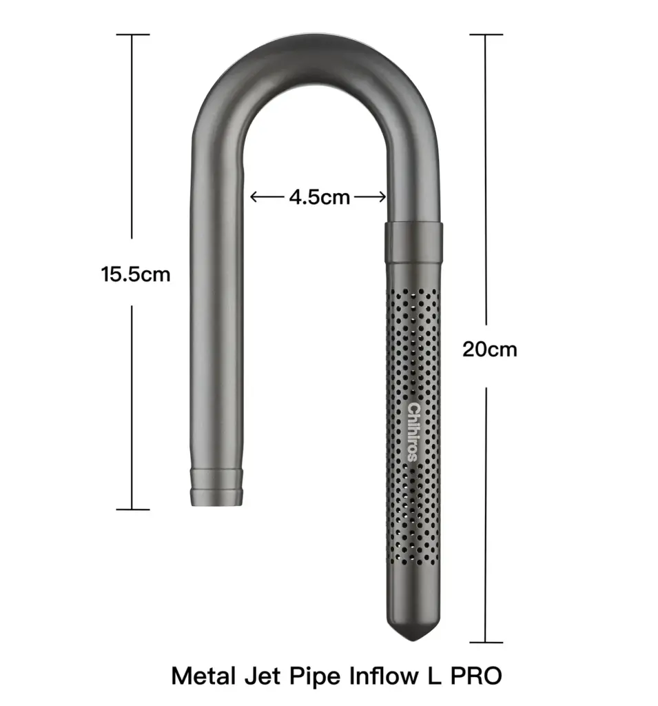 Chihiros Metal Inflow Outflow Pro Metal Jet Pipe Pro