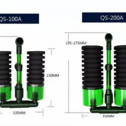 Qanvee Bio Sponge Filter QS-100A & QS-200A