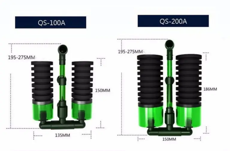 Qanvee Bio Sponge Filter QS-100A & QS-200A