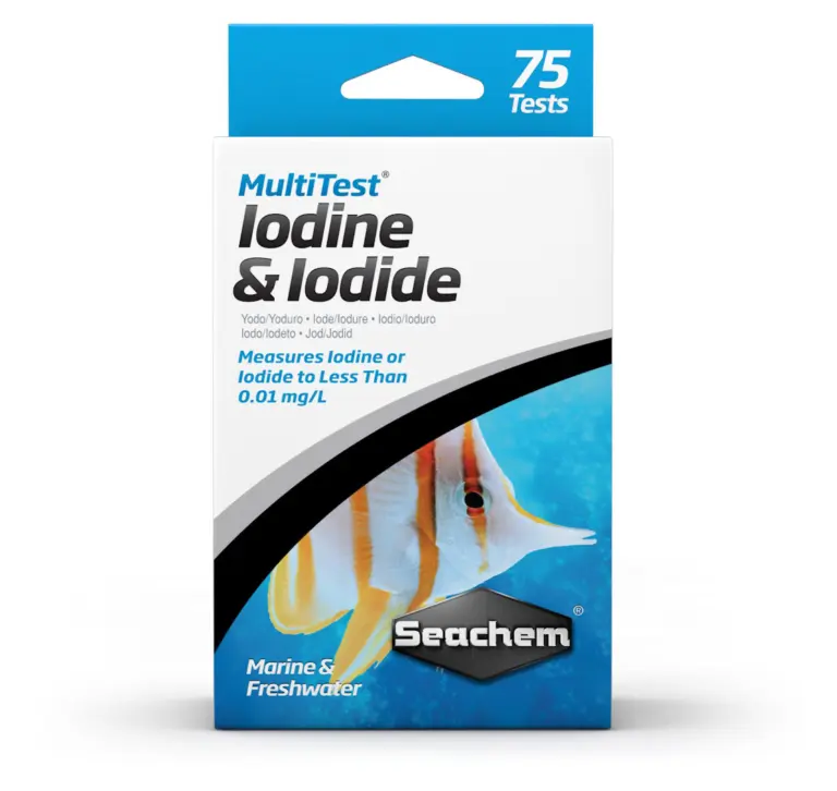Buy Seachem MultiTest Iodine & Iodide online, Measures Iodine & Iodide in aquariun, best test for aquarium maintenance, keep a healthy aquarium