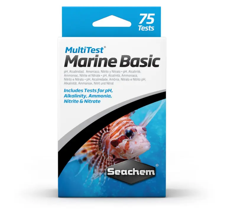 Buy Seachem MultiTest Marine Basic online, marine water testing kit for Ph alkaline ammonia nitrate nitrite