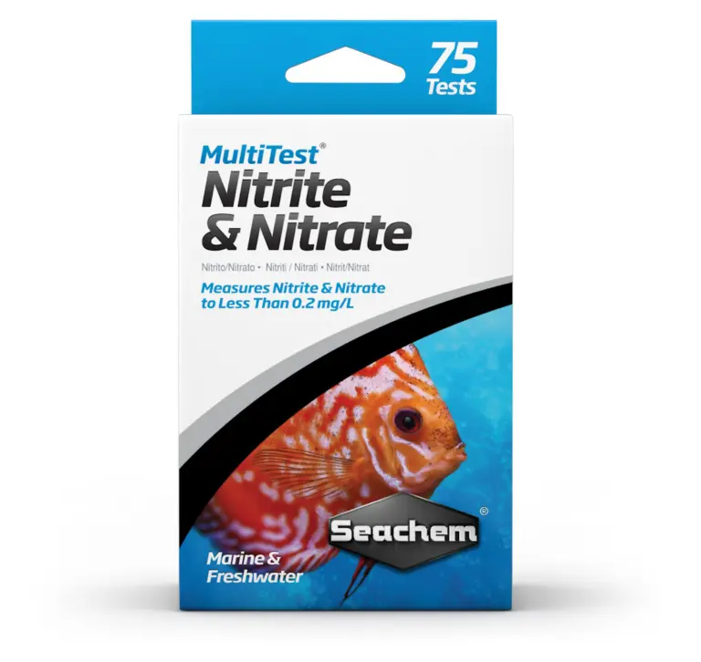 Buy Seachem MultiTest Nitrite & Nitrate online, Measures nitrite & nitrates to less than 0.1 mg/L and nitrate to less than 0.2 mg/L for aquarium