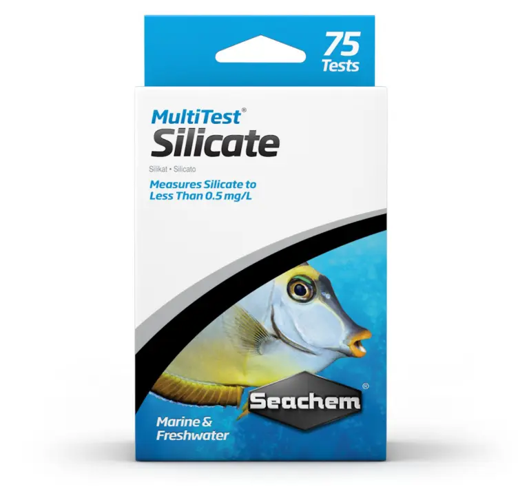 Buy Seachem MultiTest Silicate online, pMeasures silicates to less than 0.5 mg/L in aquarium