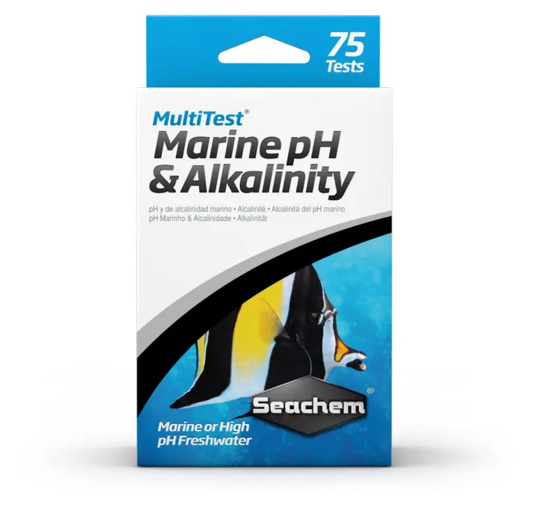 Buy Seachem MultiTest pH & Alkalinity online, Combines the Phosphate, Silicate, and Iodine/Iodide testing kits for aquarium