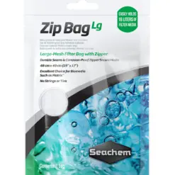 Buy Seachem Zip Bag Large online, filter media bag for aquarium filter