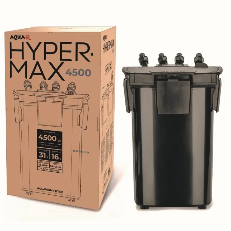 Buy Aquael Hypermax 4500 Canister Filter online, provide excellent filtration quality even in the largest aquarium tanks
