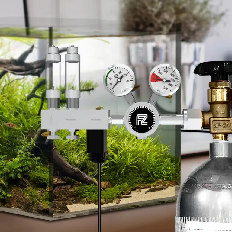 Buy FZONE Dual Stage Pro Series CO2 Regulator, FZ-2020, co2 regulator for planted aquarium