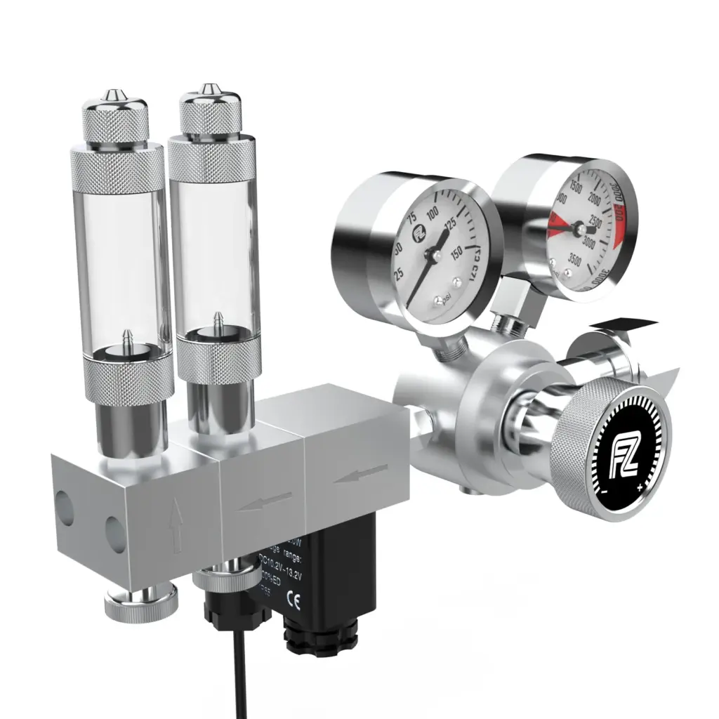 Buy FZONE Dual Stage Pro Series CO2 Regulator, FZ-2020, co2 regulator for planted aquarium