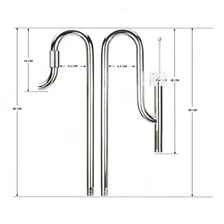 Buy FZONE Stainless Steel Skimmer 17mm Lily Pipes Inflow and Outflow