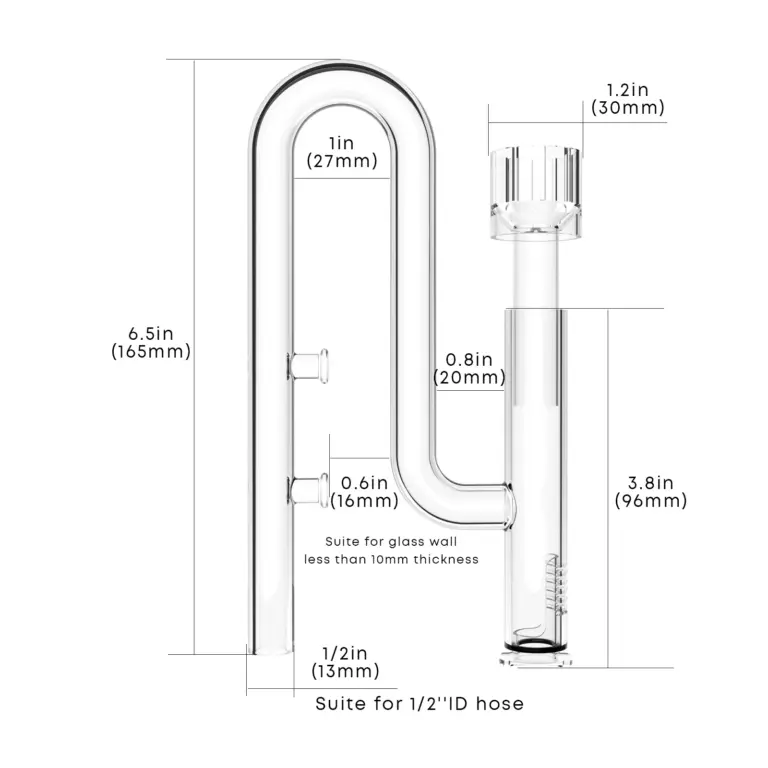 Buy FZone Mini Skimmer Lily Kit 13mm online, lily pipe skimmer for planted aquarium