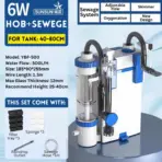Buy SunSun YBF-500 Series Hang On Canister Filter, best aquarium hang on filter, hob filter for planted aquarium, ybf 500, sunsun aquarium filter