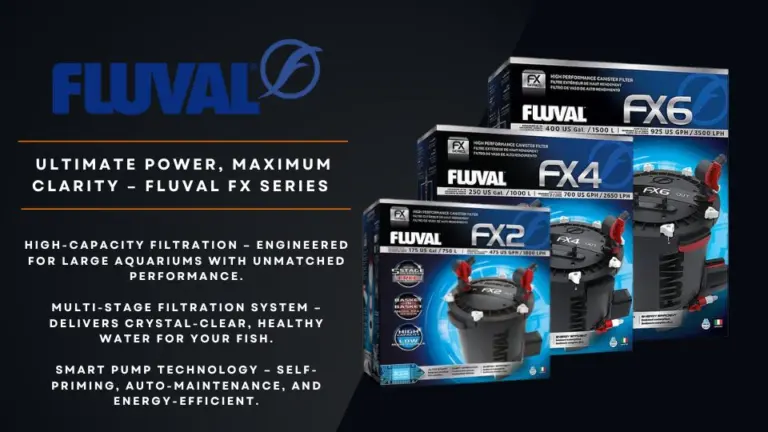 Buy Fluval FX Series external canister filter, FX2, FX4, FX6