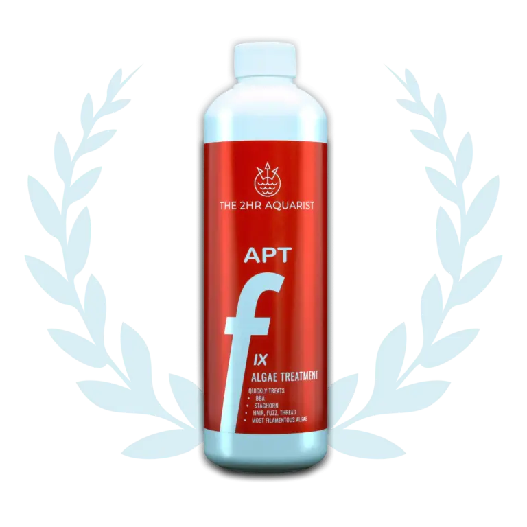 APT Fix, algae control, spot dose algae treatment, remove BBA, hair algae solution, epoxy-aldehyde algae control, biodegradable algae remover, plant safe algae treatment, filamentous algae remedy, 2Hr Aquarist Fix, gentle algae spot dose, aquarium algae spot treatment