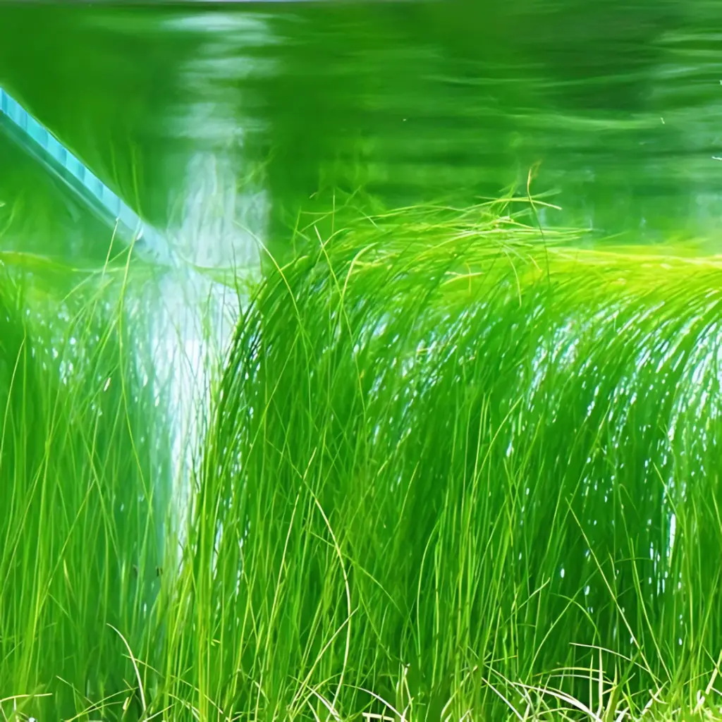 ADA IC041, Eleocharis vivipara, grassy vivipara, midground grass plant, aquarium grass accent, ADA grass plant, aquarium texture plant, tissue culture Eleocharis, CO₂ grass plant, upright aquarium plant, planted tank midground grass